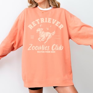 Golden Retriever Zoomies Club, Dog social club, Comfort Colors Shirt or Sweatshirt, Retriever Mom, Retriever Dad, Retriever Gifts