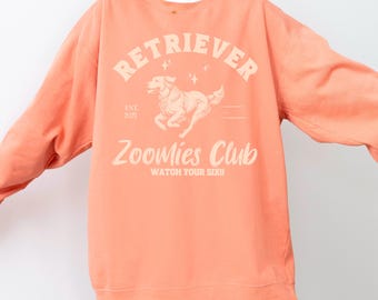 Golden Retriever Zoomies Club, Dog social club, Comfort Colors Shirt or Sweatshirt, Retriever Mom, Retriever Dad, Retriever Gifts