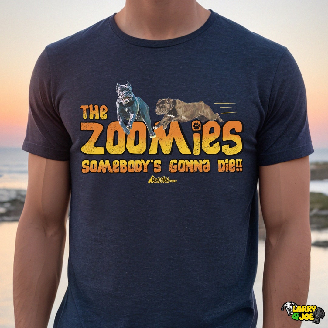Funny Cane Corso Tee Shirt, the Zoomies Parody, 80s Movie, Italian