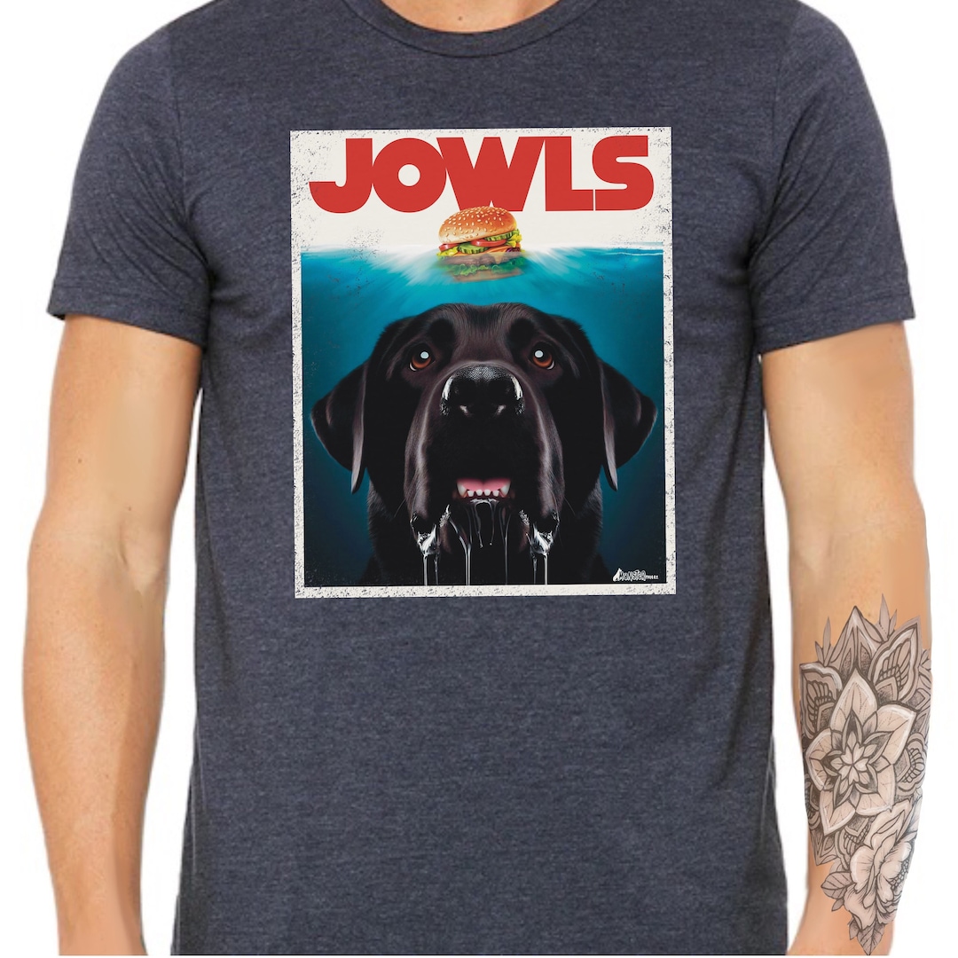 Funny Black Lab Shirt, Labrador Retriever Jowls, Black Labrador Gifts