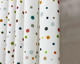 Polka Dot Curtains: Custom Multi-color Patterned Curtains for Kids Room and Nursery