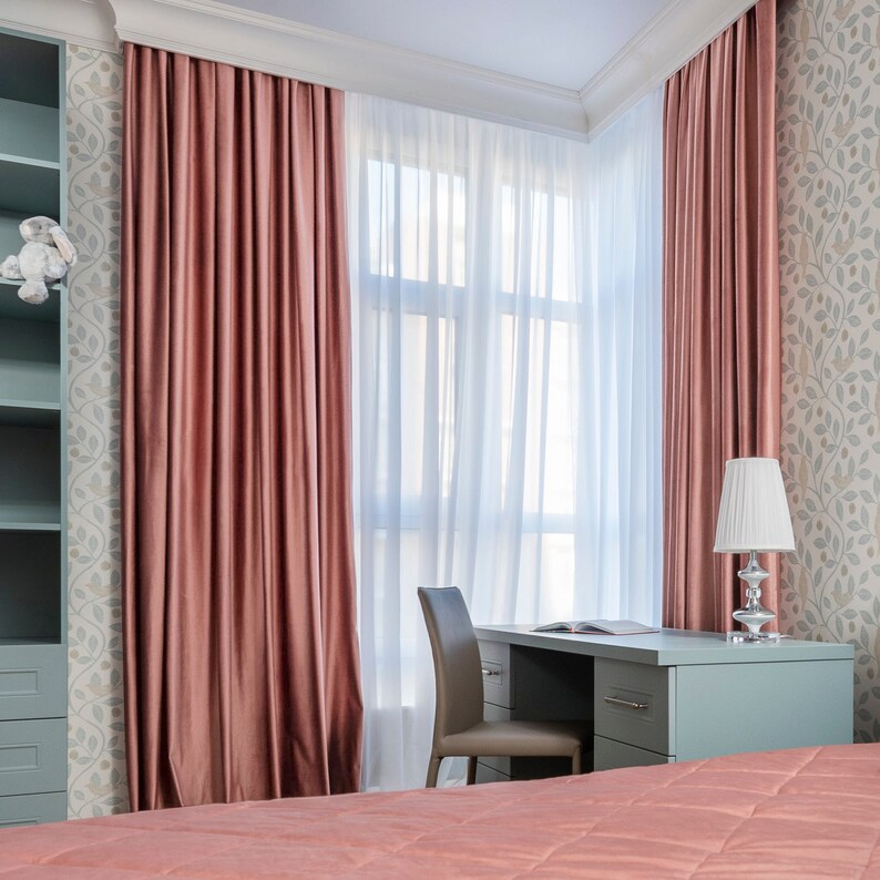 Royal Velvet Curtains Long Curtains for Living Room Ready Etsy