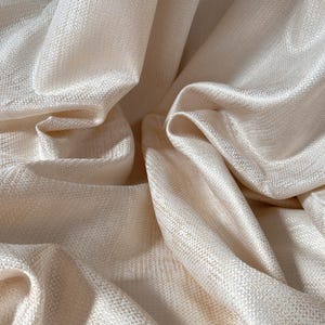 Luxury European Cream Curtain Panels, Abstract Elegant Jacquard Drapery Curtain, Custom Living Room Thick Curtains
