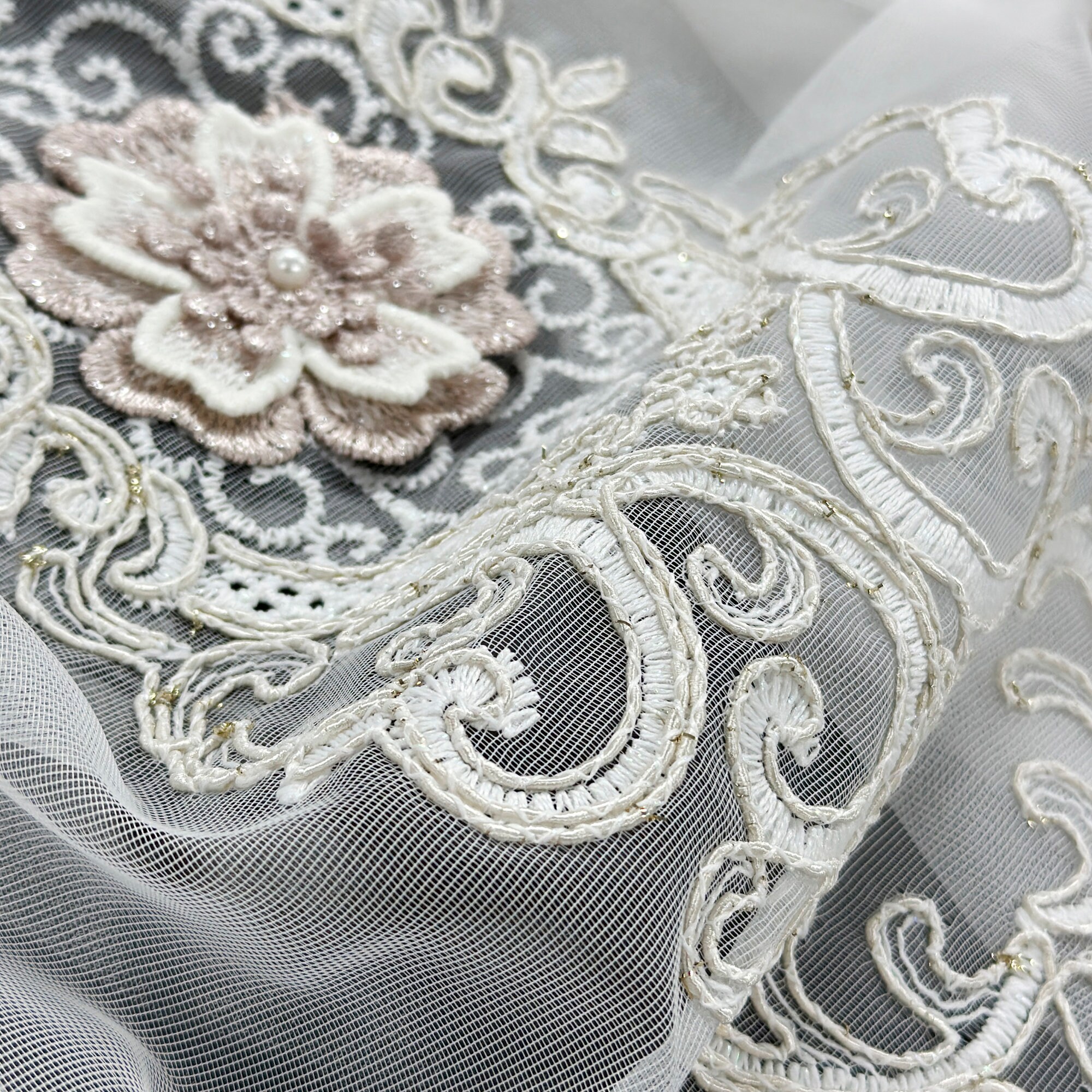 Victorian Lace Tulle Sheer Curtains: Luxury Lined Voiles With