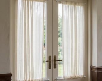 Tende su misura per porte: pannelli semitrasparenti per porte finestre e finestre laterali