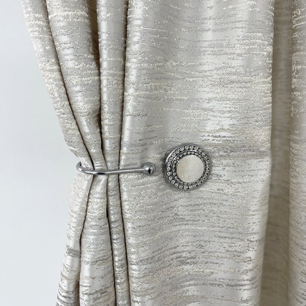 Crochet de rideau magnétique avec strass, accessoires de rideaux, embrasse de rideau élégante, attaches de sangles d'attache de rideau, attache de rideau glamour