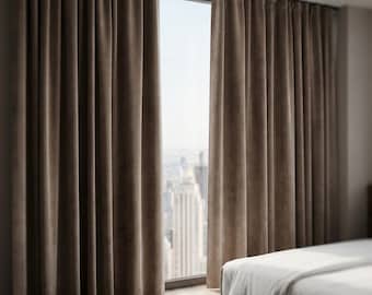 Hotel Blackout Curtains: Luxury Velvet Wave Drapes, Custom Ripple Fold Panels