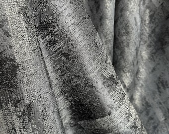 Tende in marmo grigio: tende oscuranti jacquard per una camera da letto rilassante