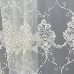 Embroidered Sheer Voile Curtains: Custom Elegant Tulle