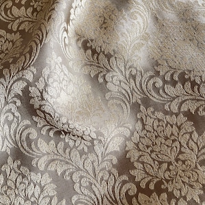 Damask Jacquard Drapery Curtain Floral Curtain Panels Thick - Etsy