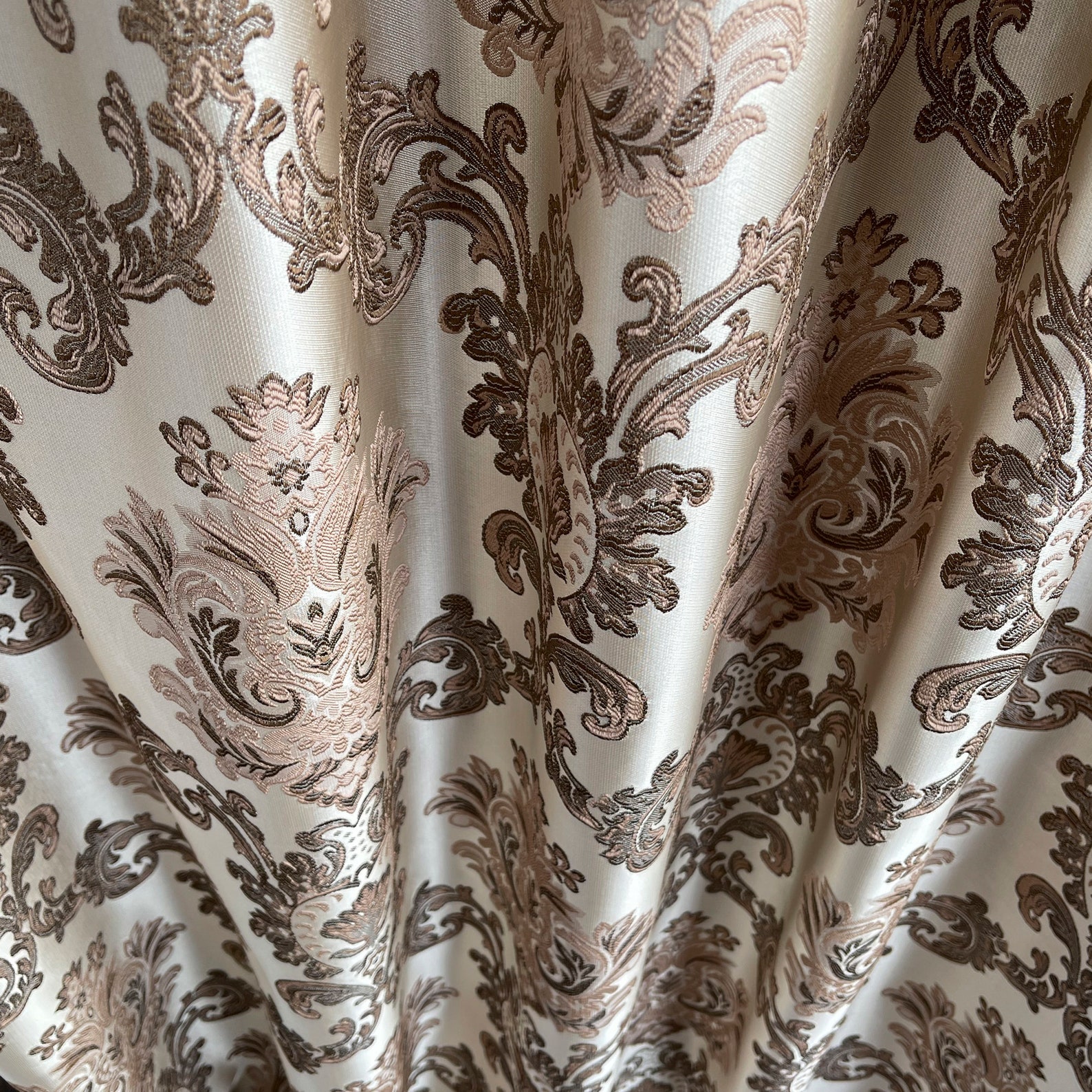 Thick Curtain Panels Jacquard Drapery Curtains Bedroom - Etsy