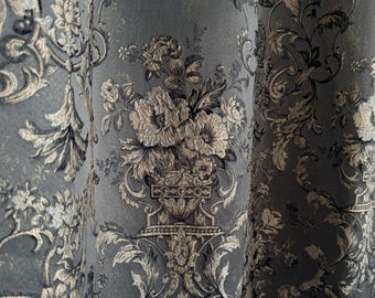 Luxury English Cottage Vintage Victorian Damask Curtains for Living Room | Custom Blackout Curtains | Eyelet