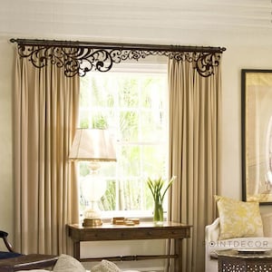 Original hard window valance, Custom openwork curtain laser cut lambrequin, curtains decor, lace curl pelmet, home decor laser cutting