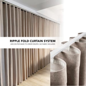 Ripple Fold Curtain System: Gliders, Hooks & Tape - Wave Curtain Hardware