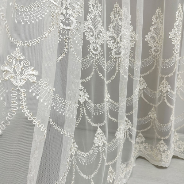 Lace Curtains - Etsy