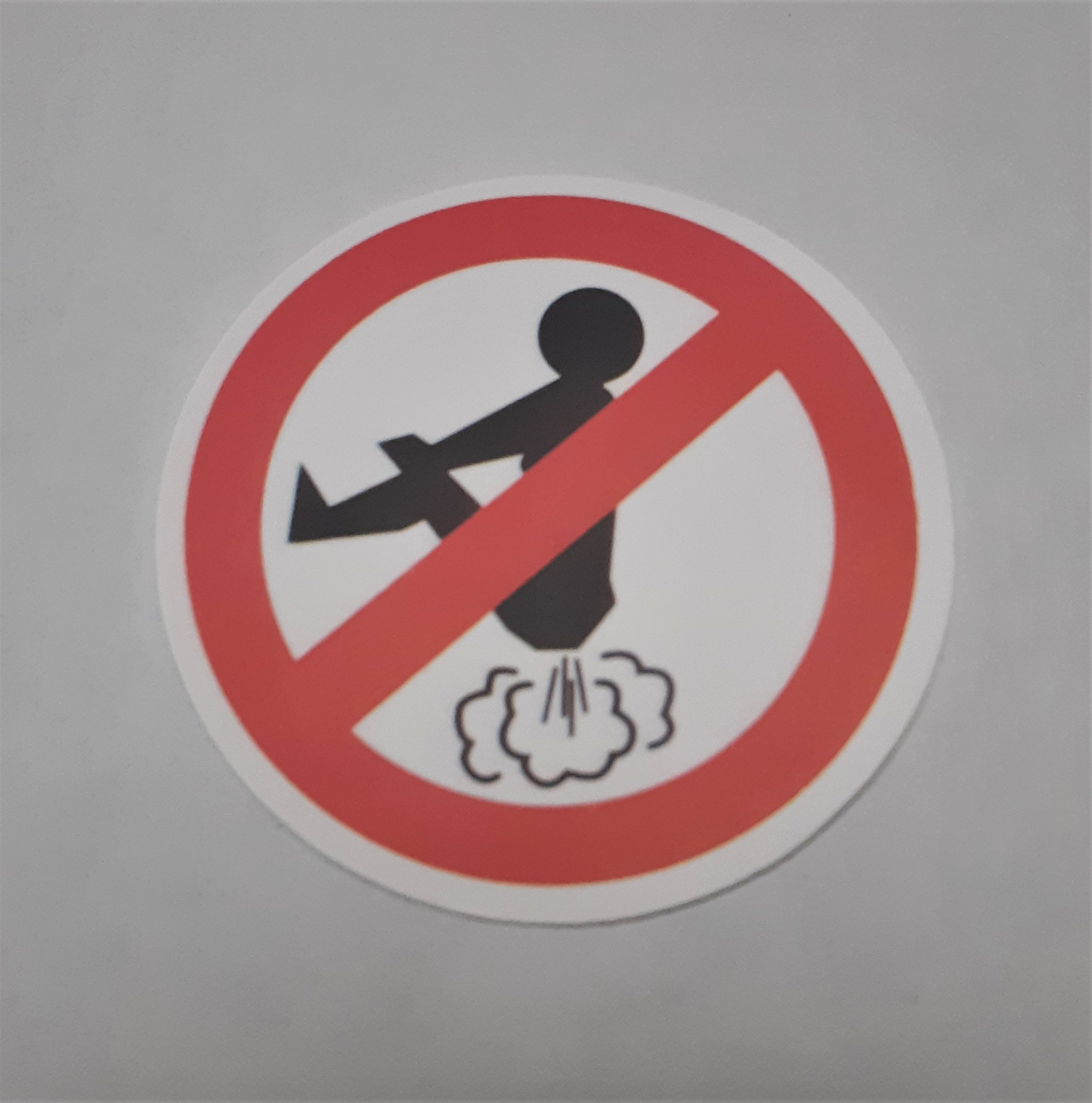 Hazard Caution Warning NO PASSING GAS Sign Sticker Etsy