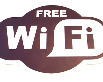 5 Sheets Free WiFi Sticker 5 Sheets Free WiFi Sticker