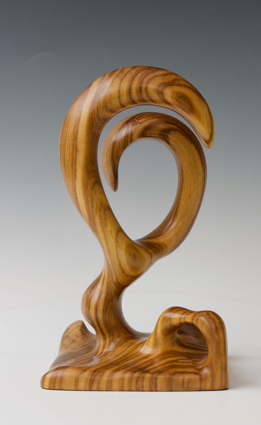 Abstract Carving Wood Sculpture, Abstract, Hand Carved, Curio 160 - Etsy