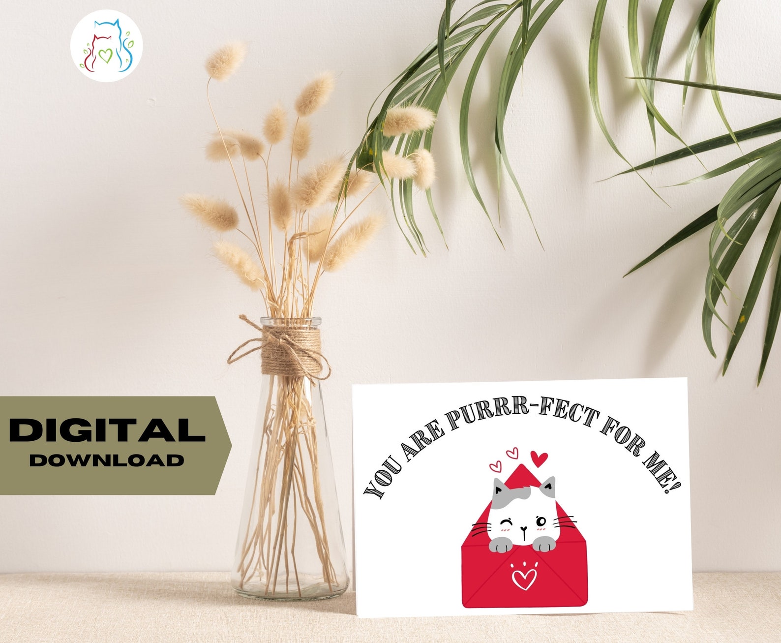Printable Greeting Card Digital Card 5x7 Foldable Card Etsy