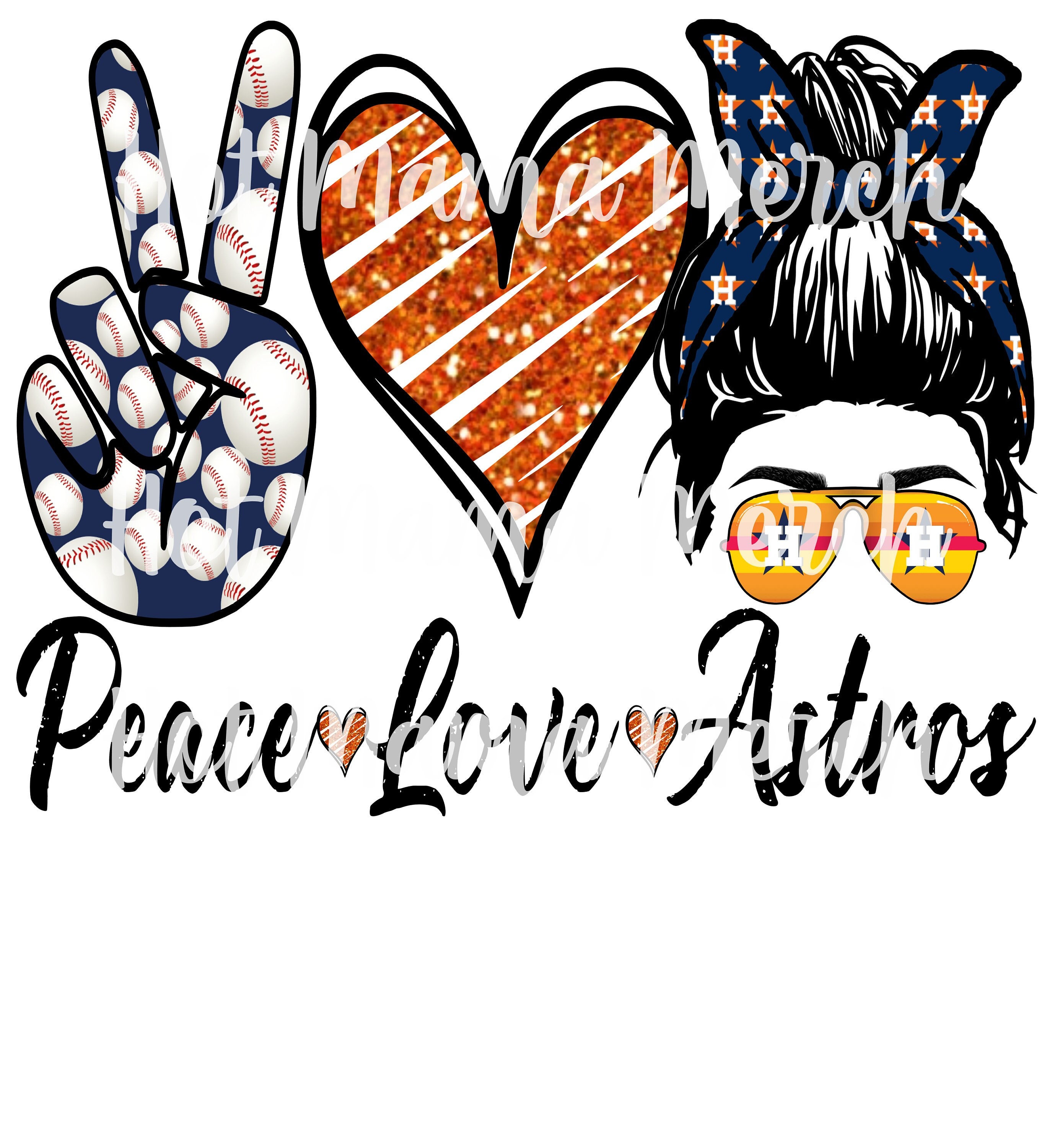 peace love astros svg