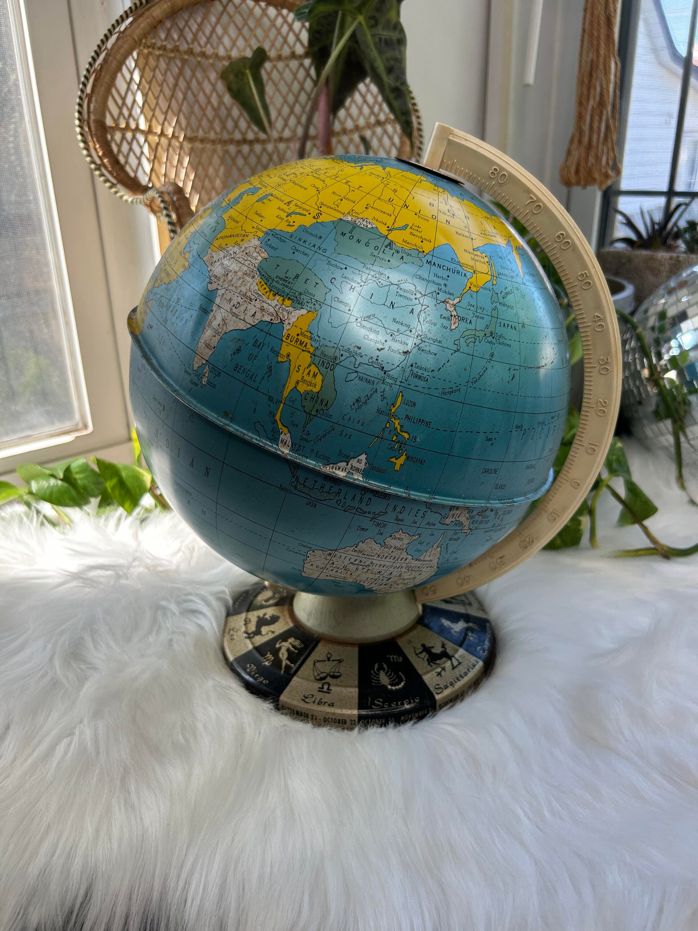 Earth globe light fixture deals