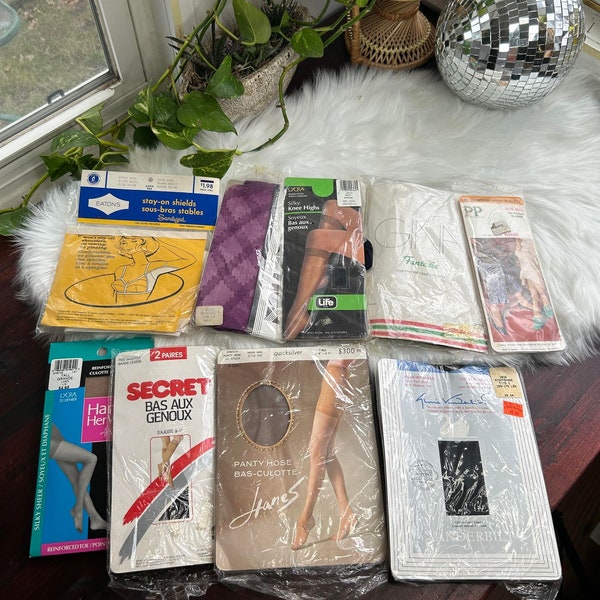 Calze di nylon vintage senza cuciture: calze anni '50-'60