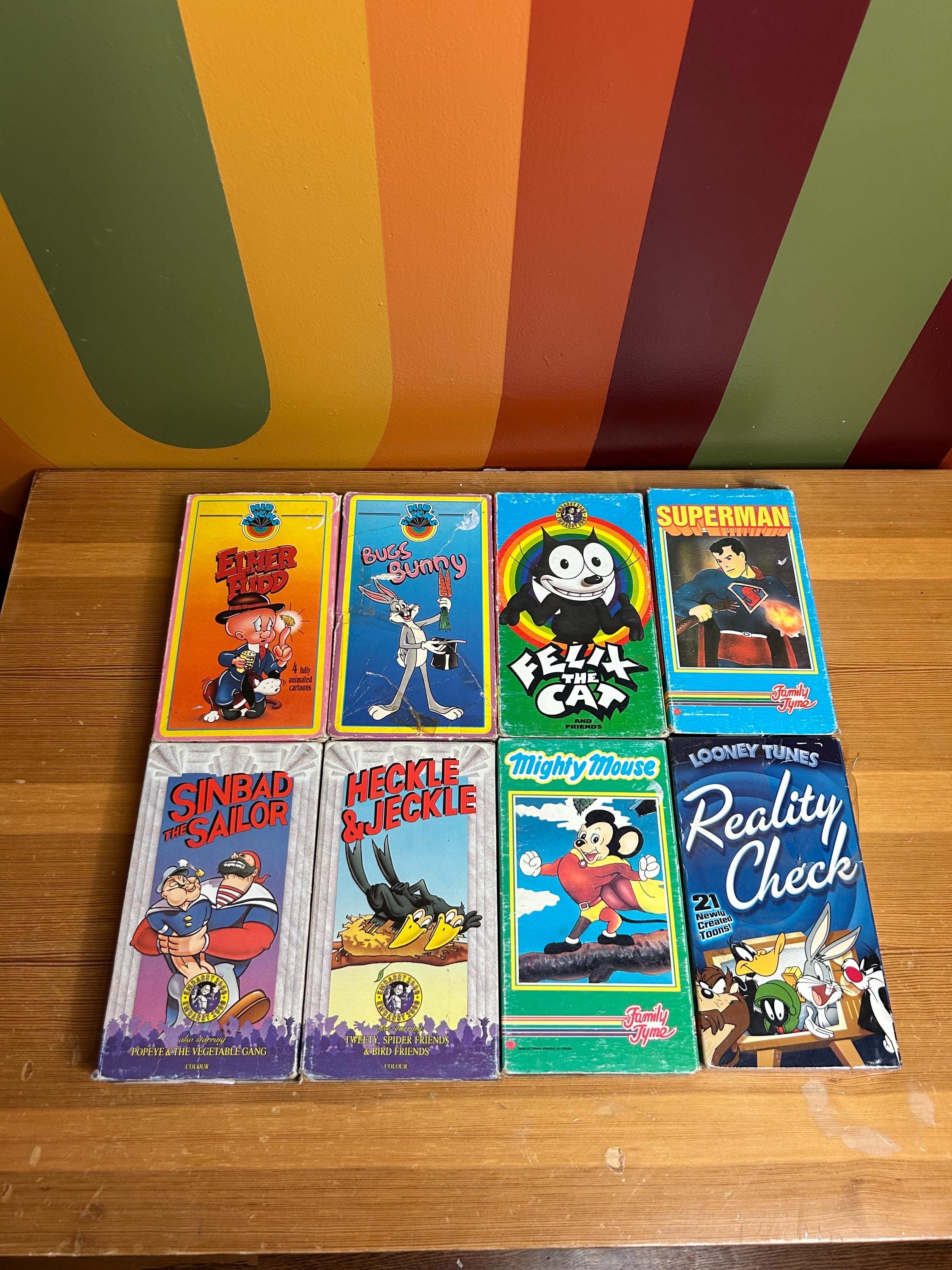Vintage VHS Lot - Elmer, Fudd, Bugs Bunny, Looney Tunes, Felix
