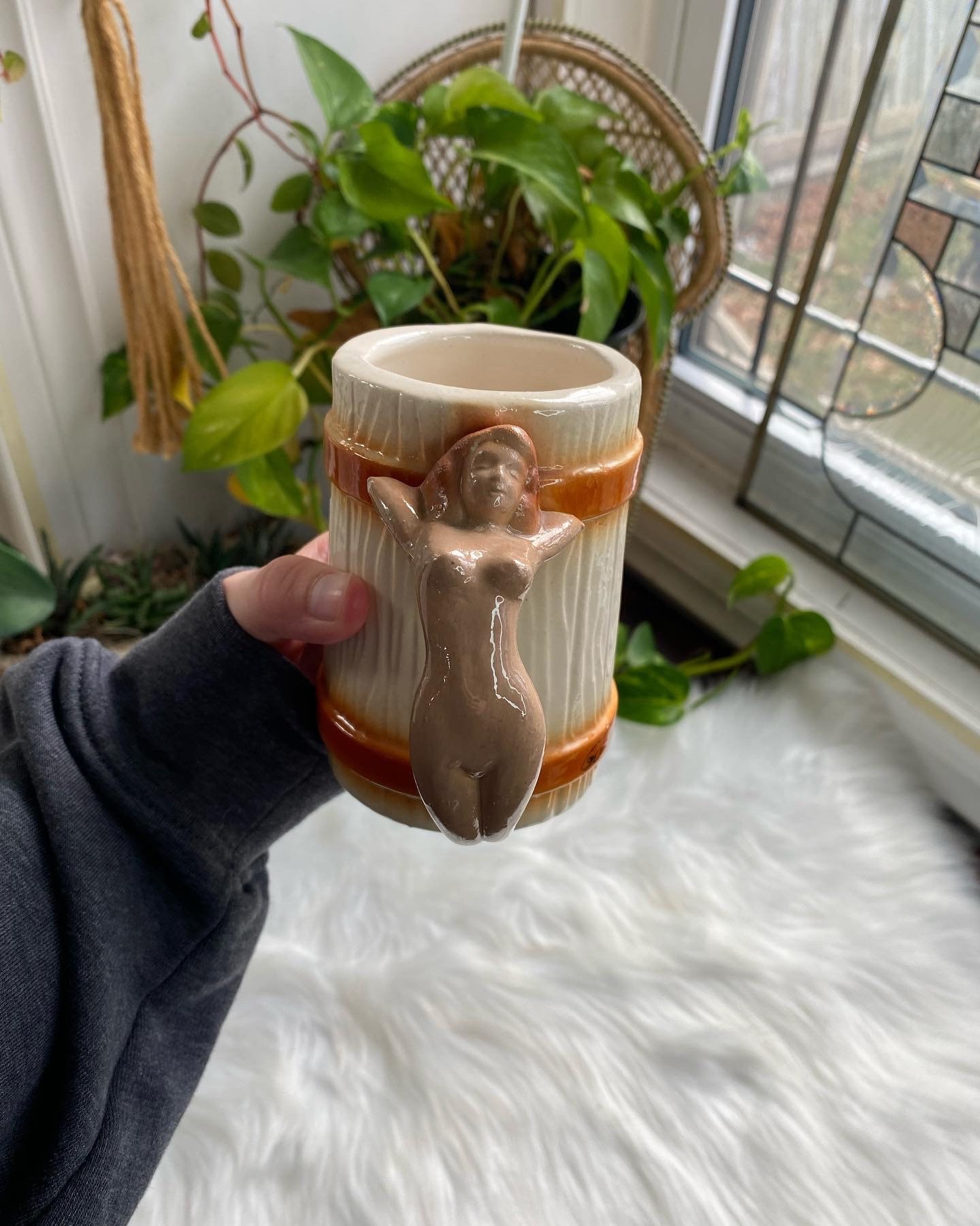 1950s アンティーク　オッパイ　ヌード　マグカップ　ピンナップガール　陶器製 1950s アンティーク オッパイ ヌード マグカップ ピンナップ