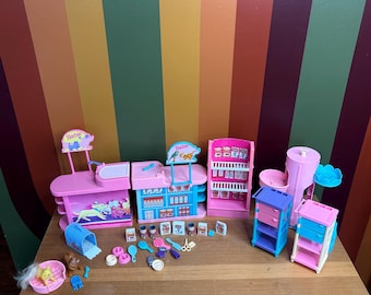 Y2K 90s Barbie Pet Vet Animal Cat Dog Play Set Kids Toys Set