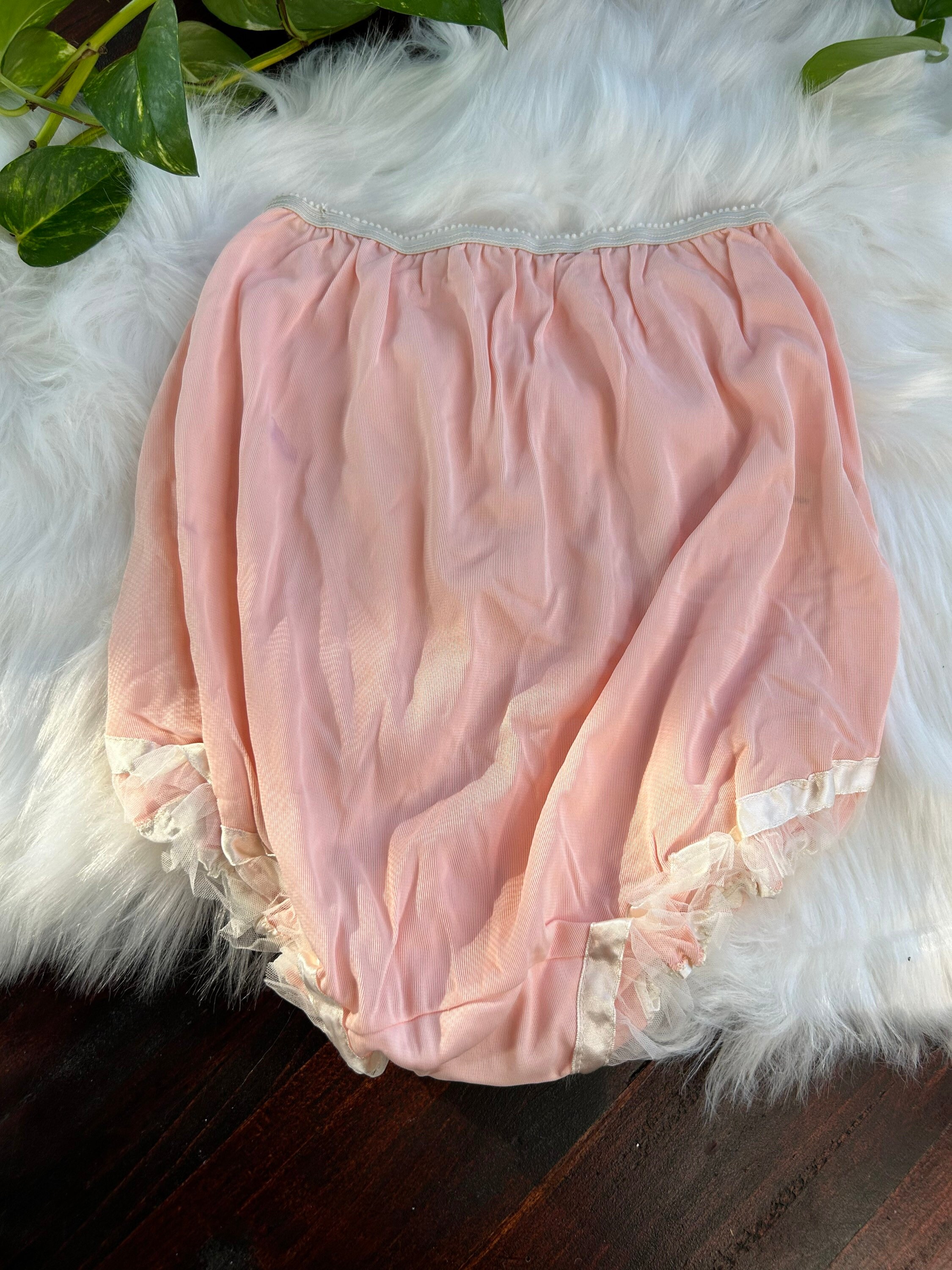Vintage Duchess Pink Frilly Lace Panties Undies Underware Etsy