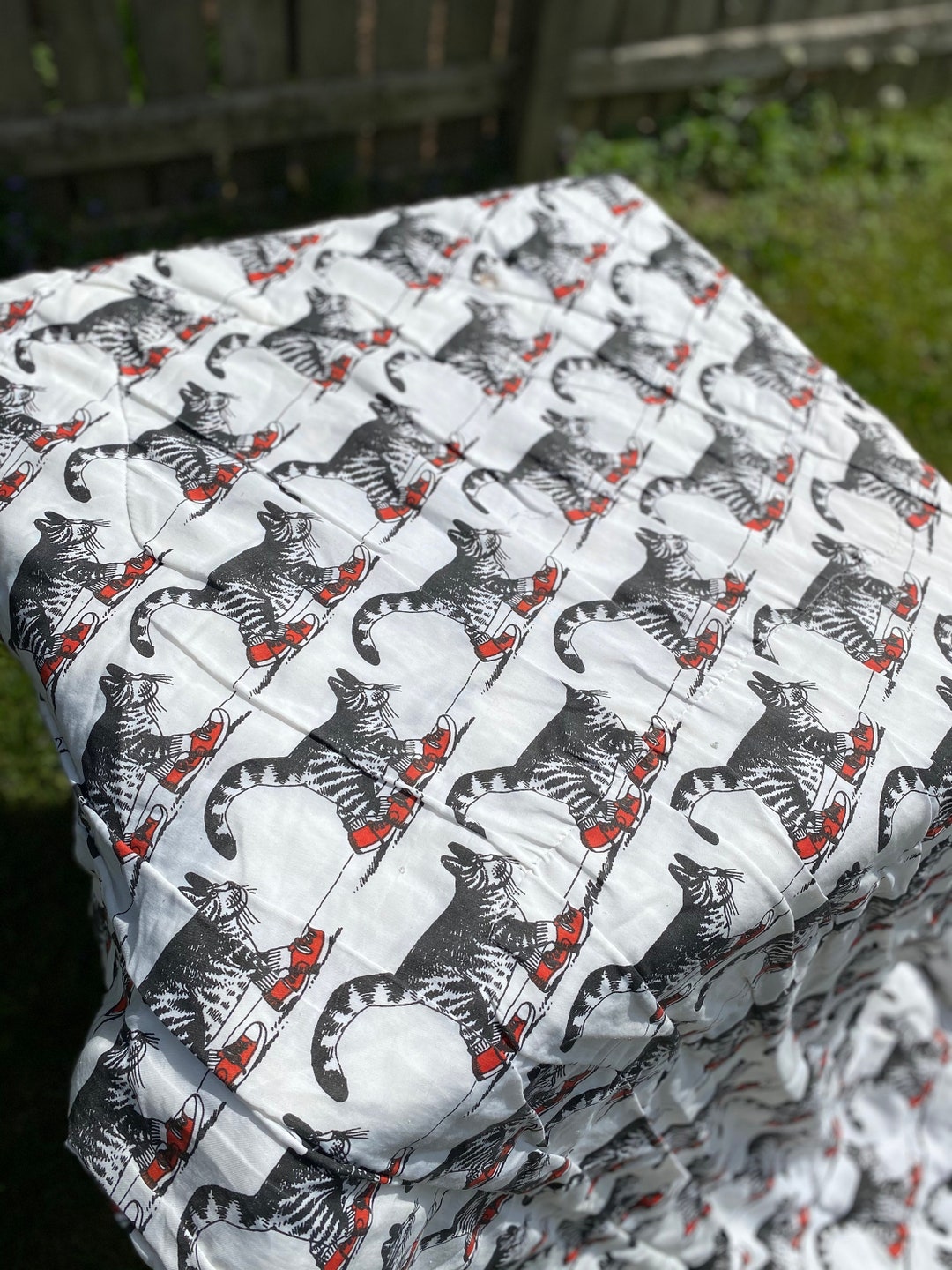 Kliban Cat Comforter Vintage Retro RIPPED Material Use Only Etsy