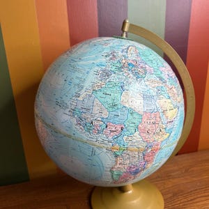 Globemaster 12" globe terrestre vintage grande décoration de bureau terre