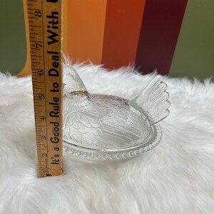Clear Glass Hen on a Nest HON Collectable Catch All Trinket Dish - Etsy