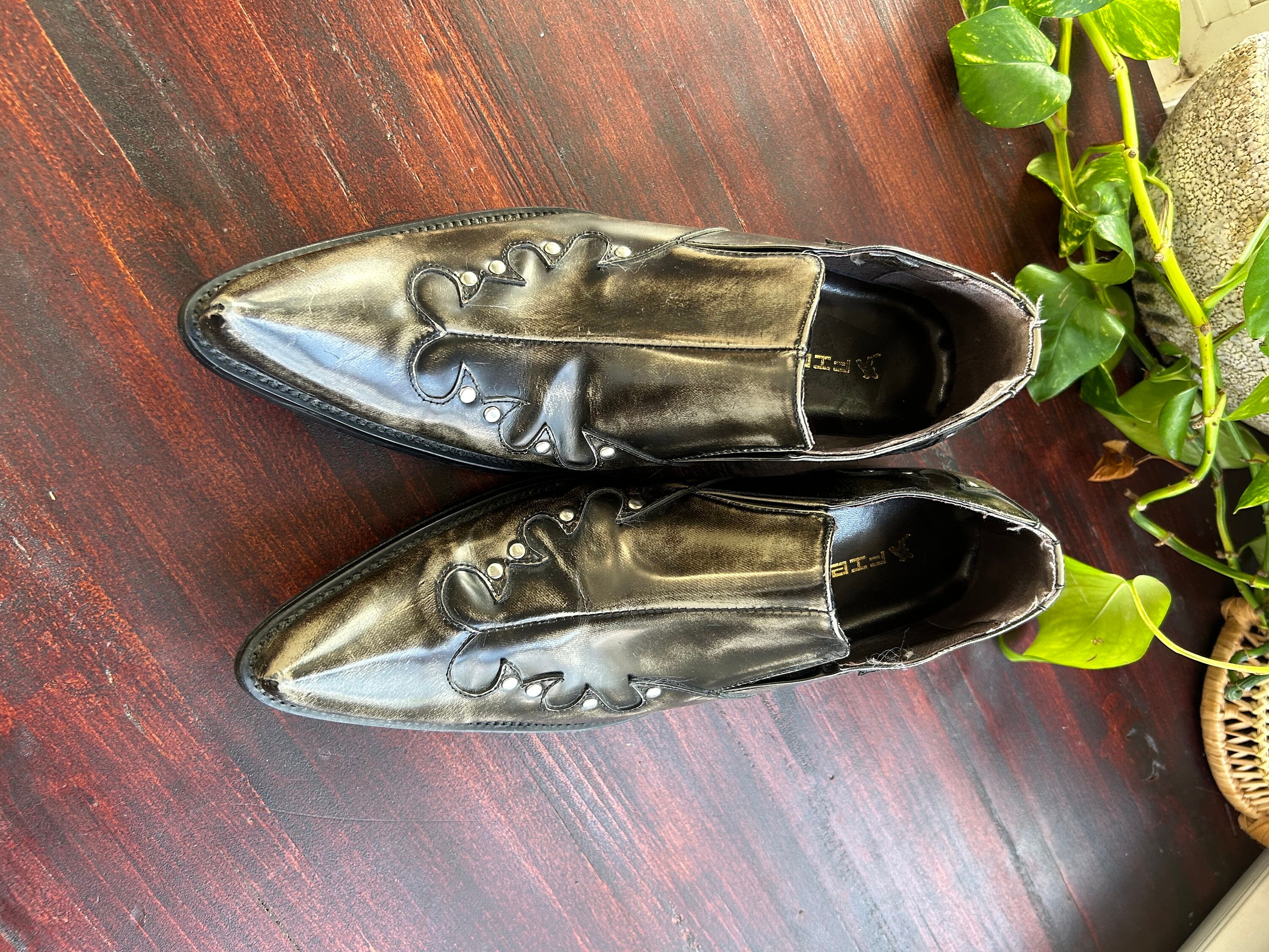 Fiesso By Aurelio Garcia Men\'s Brown Loafers with Silver Accent FIESSO by Aurelio Garcia Multi Color Men Loafers Shoes NIB  main image 4