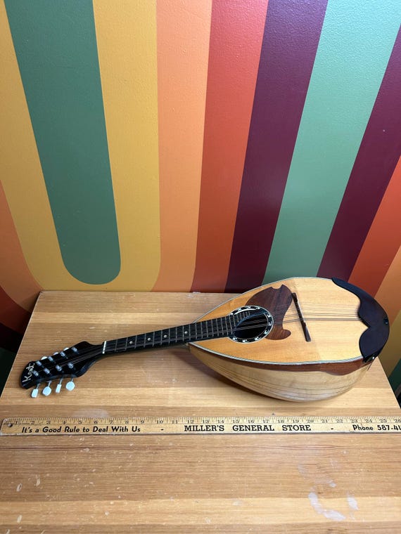 1970s Kent Mandolin Made in Japan Bowl Back Italian Style