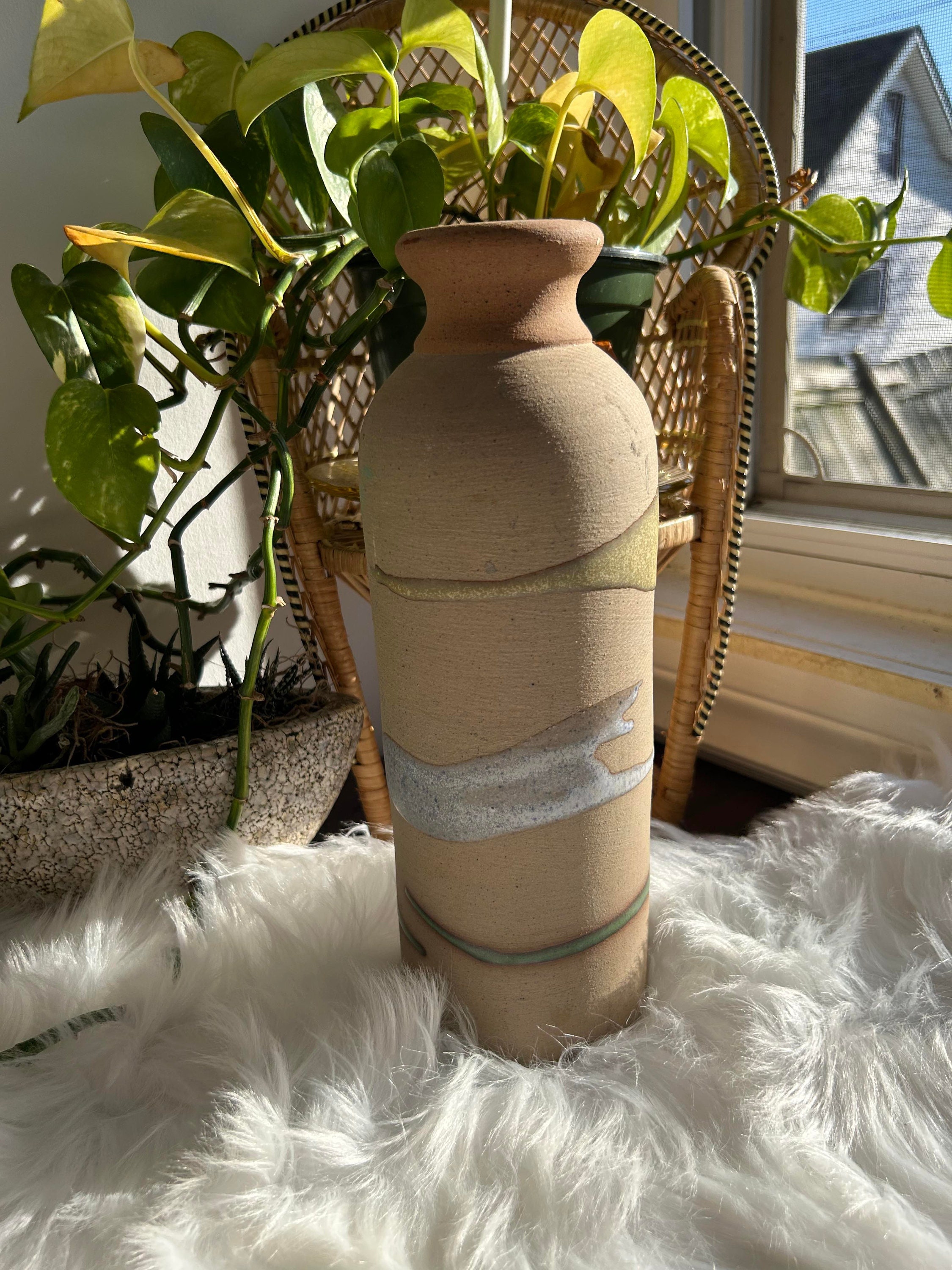 陶器の広口壺 希少西ドイツ製 40cm W germany pottery - Etsy 日本