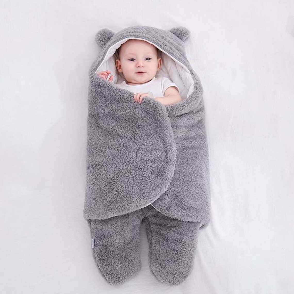 Ultra Soft Fluffy Baby Sleeping Bag Newborn Fleece Infant Etsy