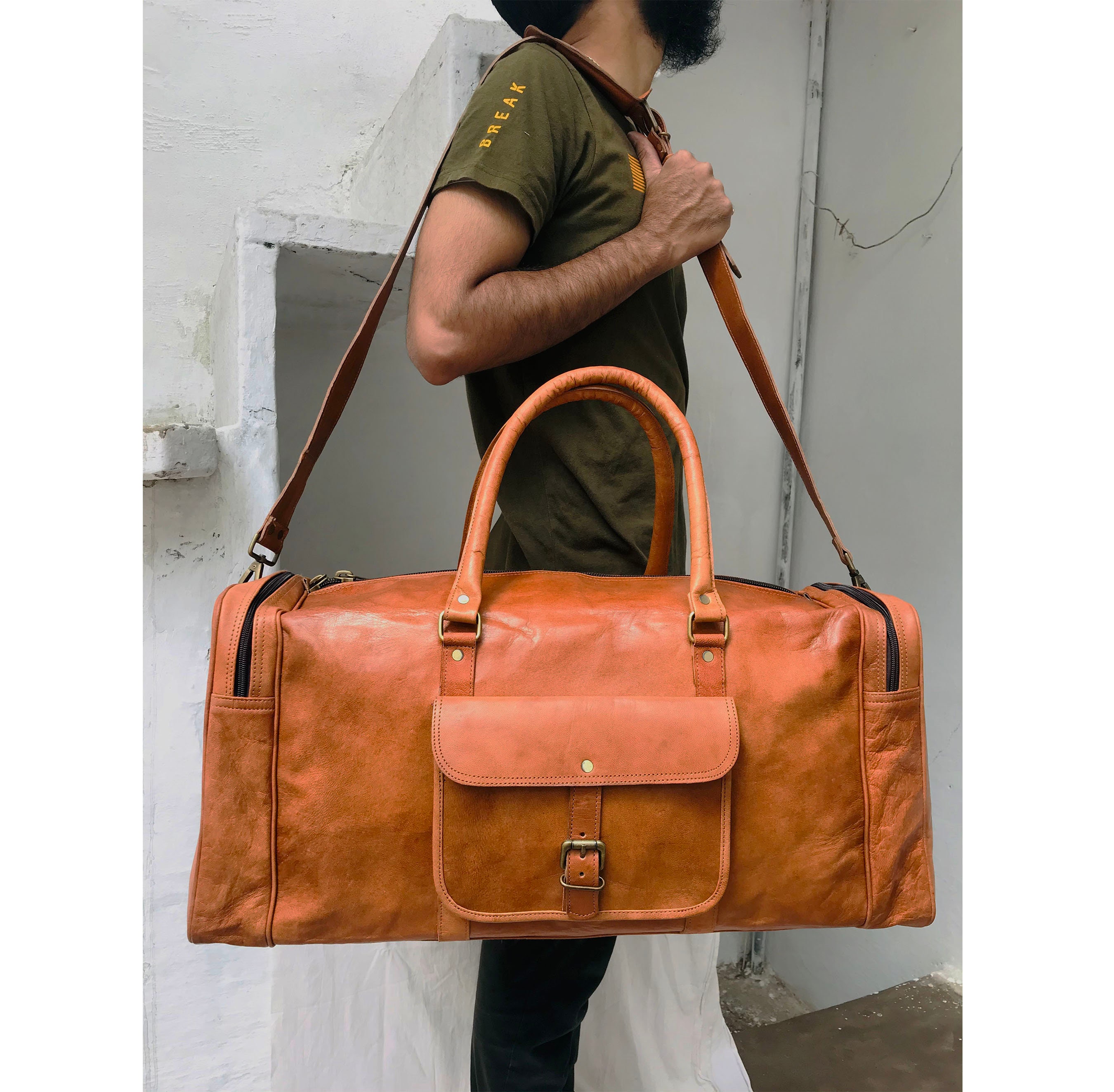 Leather Duffle Bag