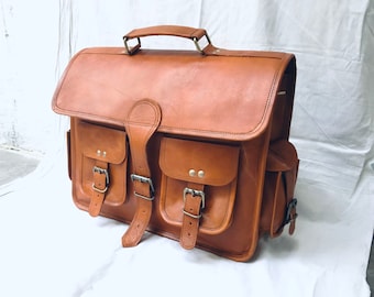 Classic Leather Messenger Bag, Men’s Laptop Bag, Shoulder Bag for Women, Work Briefcase, Crossbody Body, Gifts for Men