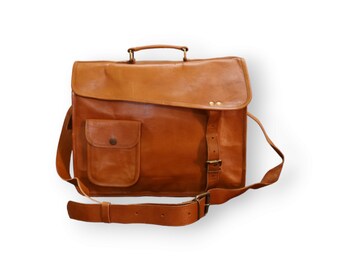 Classic Leather Messenger Bag, Men’s Laptop Bag, Shoulder Bag for Women, Work Briefcase, Crossbody Body, Gifts for Men