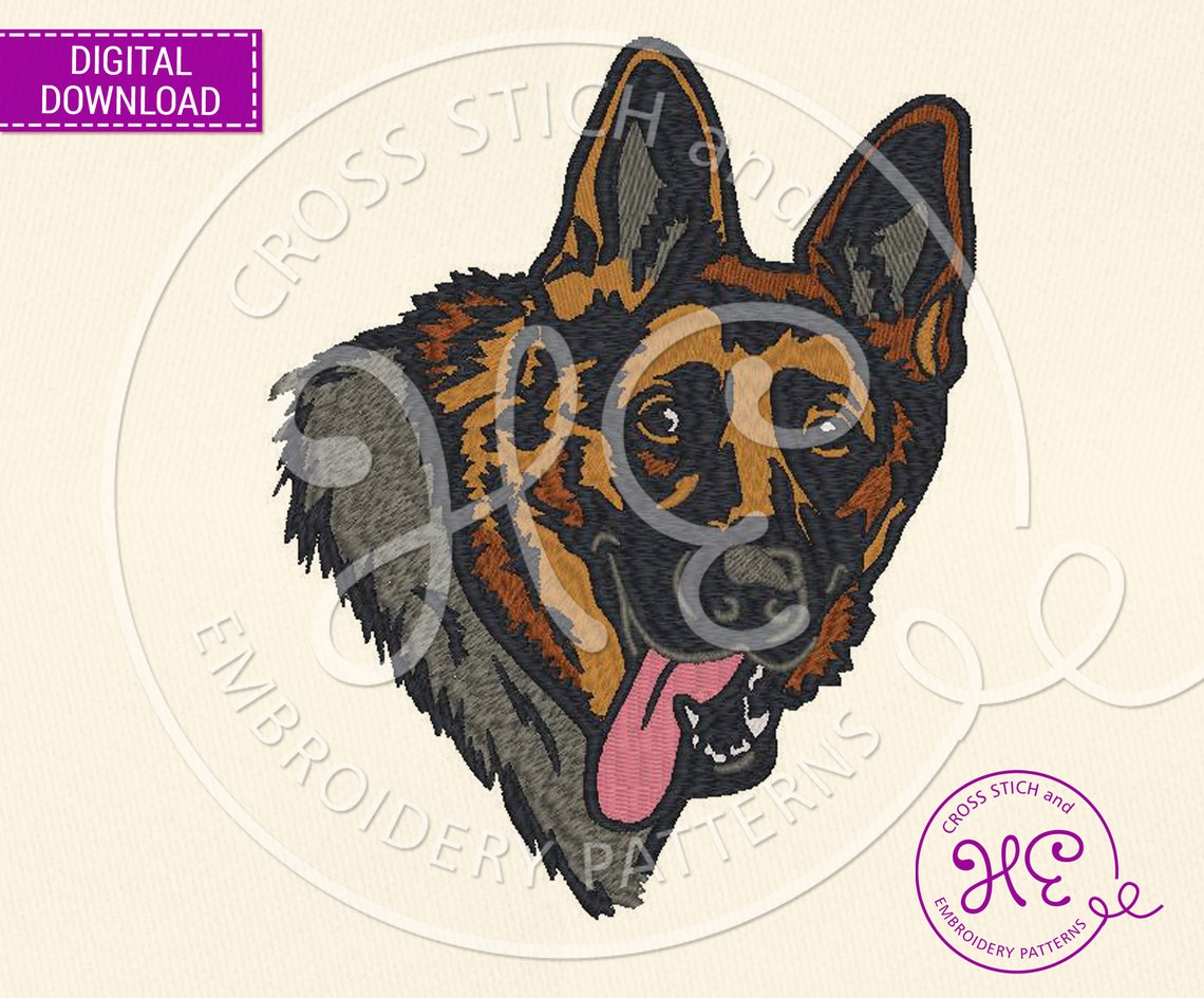 German shepherd dog embroidery designs machine embroidery  etsy German shepherd dog embroidery designs machine embroidery  etsy