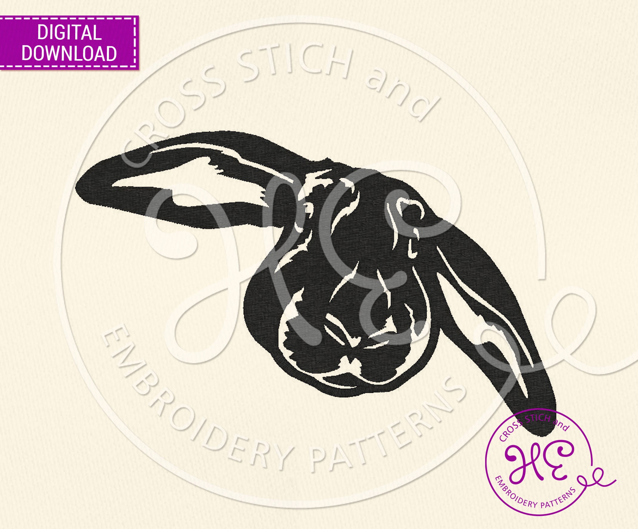 Rabbit Embroidery Design Embroidery Pattern for Machine - Etsy