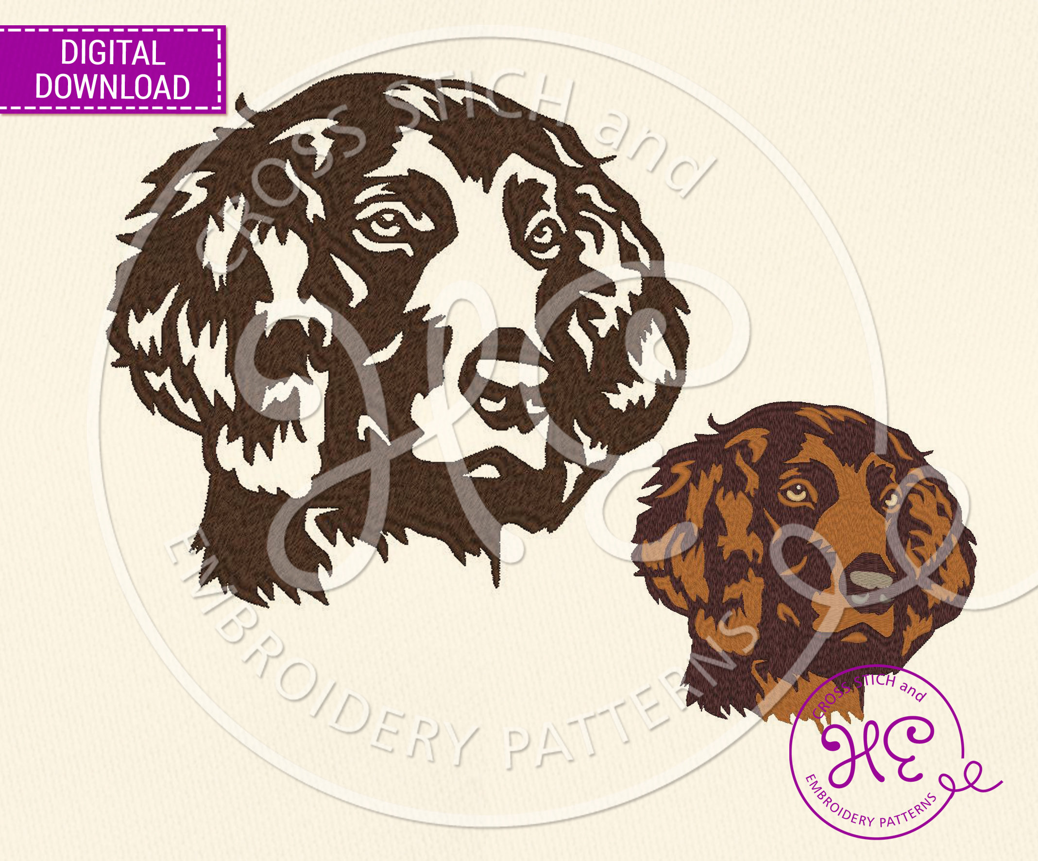 Boykin Spaniel Dog Embroidery Design Embroidery Pattern - Etsy Denmark