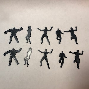 Corpse Tokens (10 pack) | Death Markers | Dead NPC Markers| Body Outlines | Silhouettes for Cluttered TTRPG  Battlefields