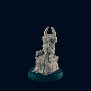 Mad King Mini - 3D Printed Model 28/32mm Scale RPG Fantasy Games D&D Tabletop Game