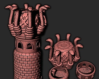 Tower Of The Snake: 3D Printed RPG Terrain - 28/32mm Scale