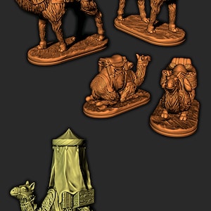 Camel Minis - 3D Printed Model 28/32mm Scale RPG Fantasy Games D&D Tabletop Game