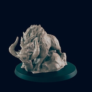 Dire Boar Mini - 3D Printed Model 28/32mm Scale RPG Fantasy Games D&D Tabletop Game