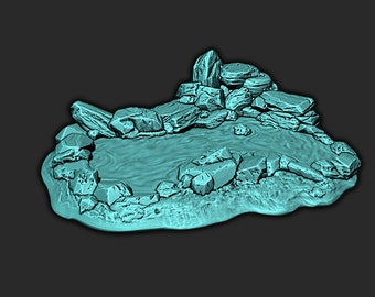 Oasis- 3D Printed Model 28/32mm Scale RPG Fantasy Games D&D Tabletop Game
