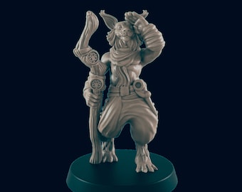 Tabaxi Guide Mini: 3D Printed Resin Model - 28mm Scale RPG
